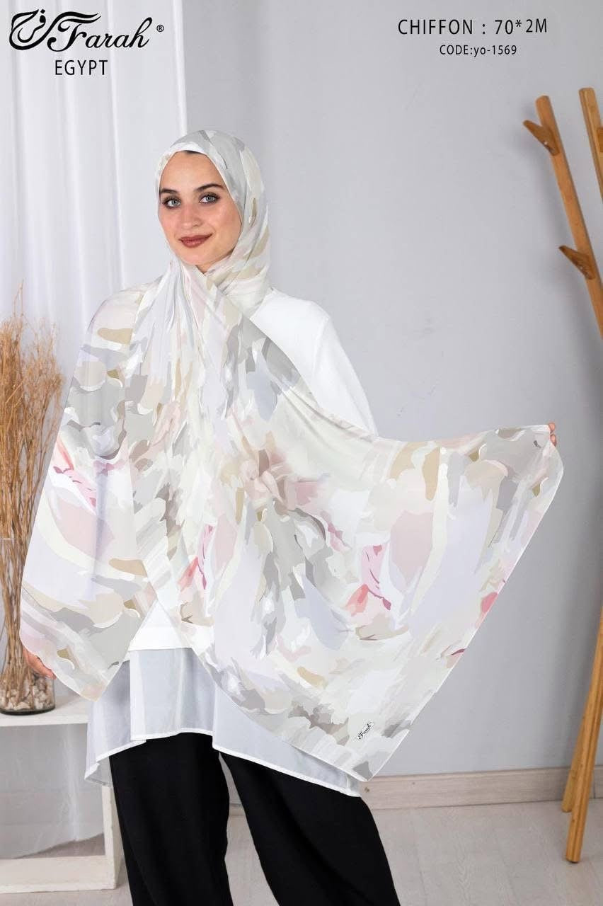 Patterned Chiffon- Abstract