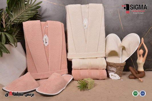 100% Egyptian Cotton Luxury Robe Set