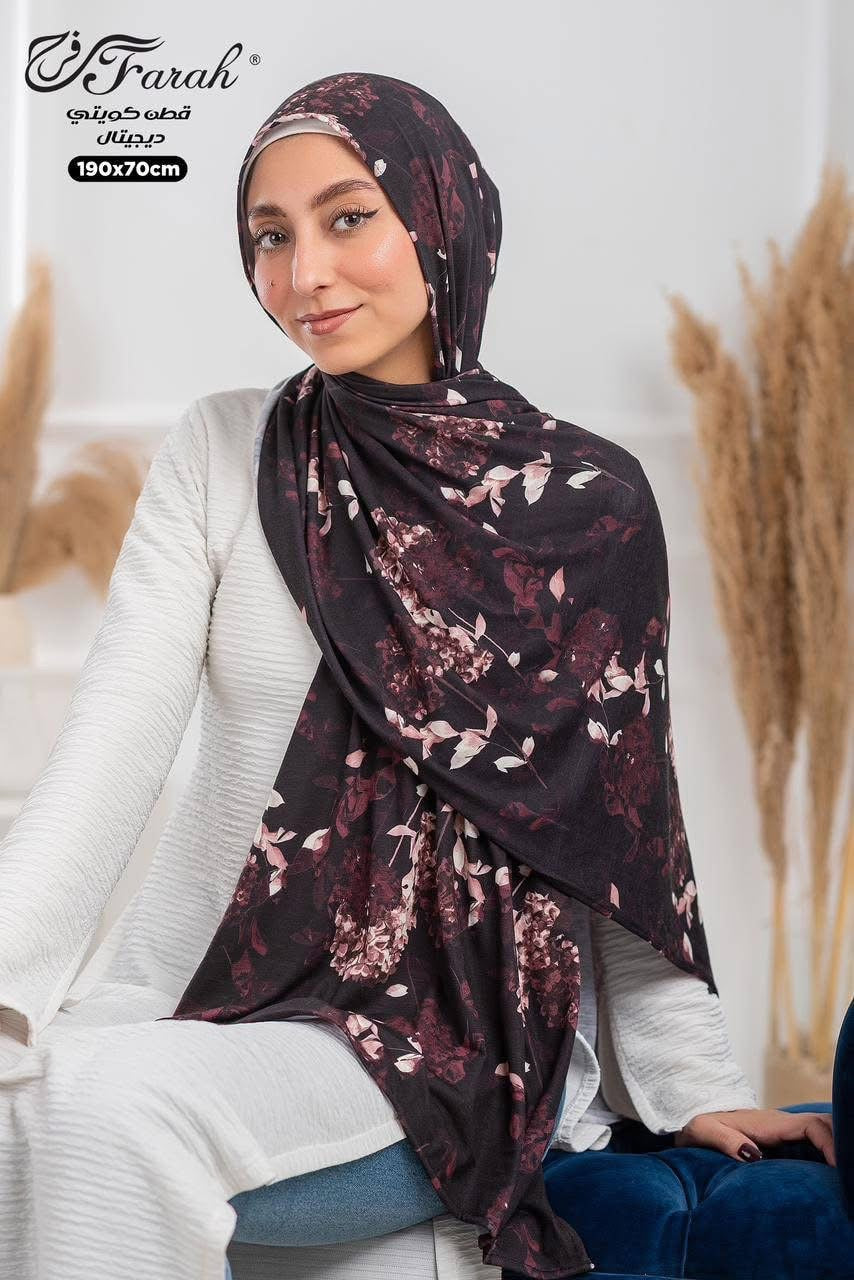 Patterned Chiffon- Black Floral