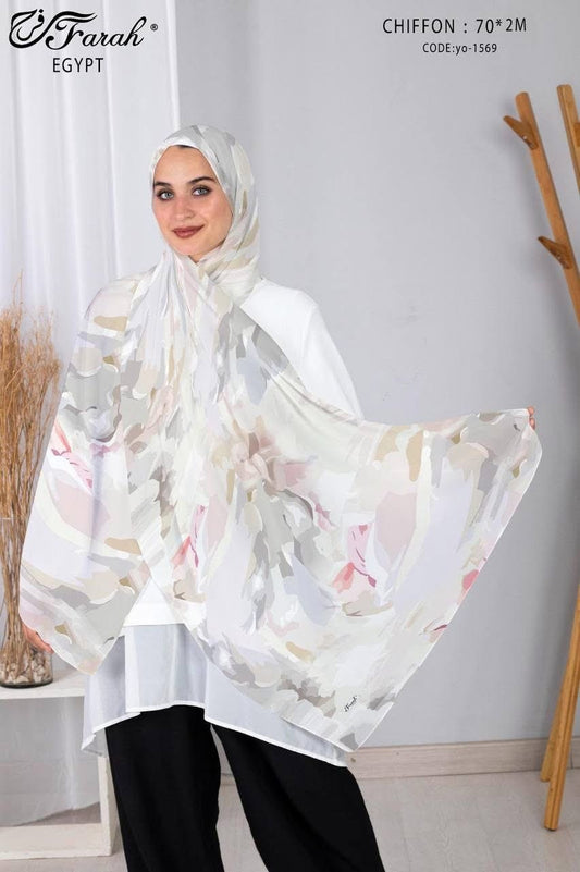 Patterned Chiffon- Abstract